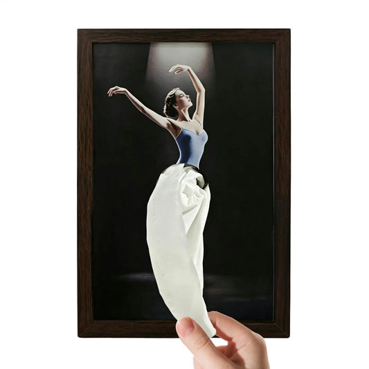 Porta Fazzoletti Ballerina in Legno — Elegante Dispenser da Tavolo, Comodino o Scrivania